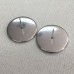20mm ID 316L Surgical Grade Stainless Steel Bezel Earposts - Pack of 2 Pair