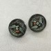 20mm ID 316L Surgical Grade Stainless Steel Bezel Earposts - Pack of 2 Pair