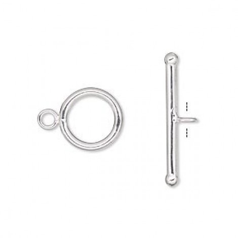 12mm Sterling Silver Filled Toggle Clasp Sets
