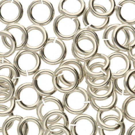 4mm 20ga Beadsmith Jumplocks (tm) Sterling Silver - Pack of 10