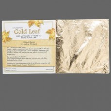 Gold Leaf Sheets - Pack of 25 x 14cm Square sheets