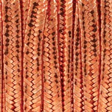 2.5mm Rayon Soutache Cord - Smooth Metallic Copper - Per 2 metres