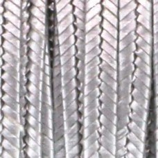2.5mm Rayon Soutache Cord - Antique Silver Metallic