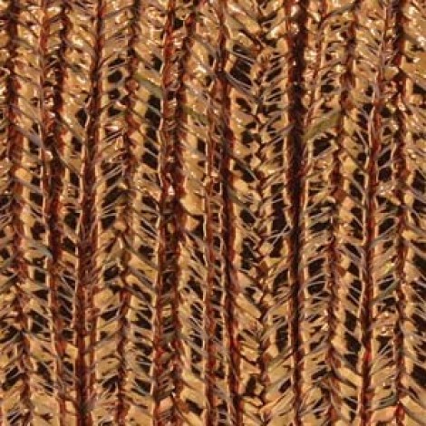 2.5mm Rayon Soutache Cord - Metallic Textured Copper