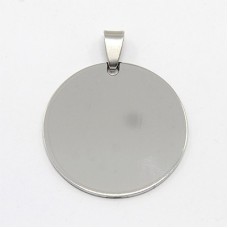 36x43mm 316 Stainless Steel Stamping Pendant w-Bail