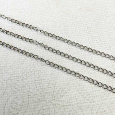 2.5mm Unplated 316 High Quality Stainless Steel Curb Chain - 2 metre length