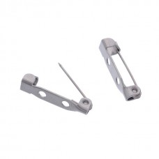 19mm 304 Stainless Steel Non-Locking Brooch Pin Back