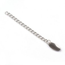 58x3mm 304 Stainless Steel Extender Chain w-Oval