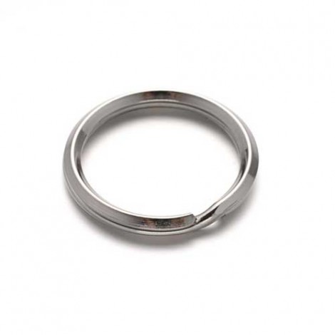 28mm x 2.5mm 304 Stainless Steel Split Ring Keyrings