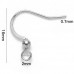 18mm 21ga 304 Unplated Stainless Steel Fishhook Earwires- 2.5mm Ball - Pack of 4 Pair
