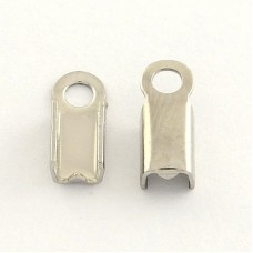 2mm ID 304 Stainless Steel Folding Cord Crimp Ends