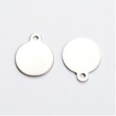 18x22mm Stainless Steel Blank Stamping Tag