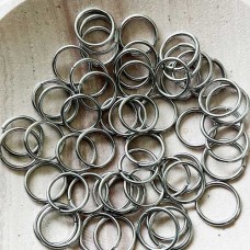 10mm x 1mm (18ga) 304 Stainless Steel Jumprings - Pack of 50