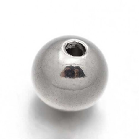 8mm 303 Stainless Steel Round Beads with 2mm hole