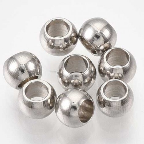4mm 304 Stainless Steel Round Beads w-2mm hole