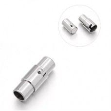 18mm (4mmID) 304 Stainless Steel Column Magnetic Clasps