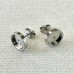 8mm ID High Quality Surgical Stainless Steel Earpost Settings w-Clutches - Per Pair