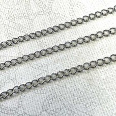 4.0x3.5mm 304 Stainless Steel Soldered Open Curb Chain - 10 metre length
