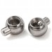 3.5mm (2mm Hole) 304 Stainless Steel Push Button Crimp Beads - Pack of 10 3.5mm (2mm Hole) 304 Stainless Steel Push Button Crimp Beads - Pack of 10