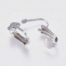 16x7mm 304 Stainless Steel Clip-on Earrings