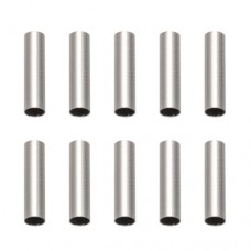 10x2.5mm 304 Stainless Steel Tube Beads with 2mm hole - Pack of 100