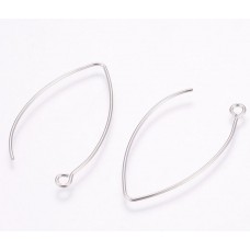 41mm 304 Stainless Steel Marquise Style Earwires