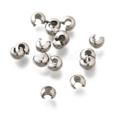 4x3.5mm 304 Stainless Steel Crimp Covers - Pack of 50