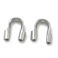 5x4.5x1.2mm (0.7mm ID) 304 Stainless Steel Medium Wire Guardians - Pack of 50