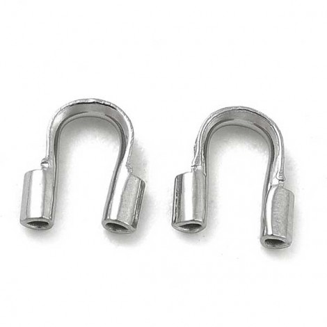5x4.5x1.2mm (0.7mm ID) 304 Stainless Steel Medium Wire Guardians - Pack of 50