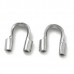 5x4.5x1.2mm (0.7mm ID) 304 Stainless Steel Medium Wire Guardians - Pack of 50