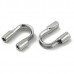 5x4.5x1.2mm (0.7mm ID) Dk Gold Plated 304 Stainless Steel Medium Wire Guardians - Pack of 50