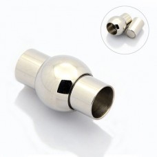 24x13.5mm (8mm ID) 304 Stainless Steel Magnetic Clasp for 8mm cord - Each