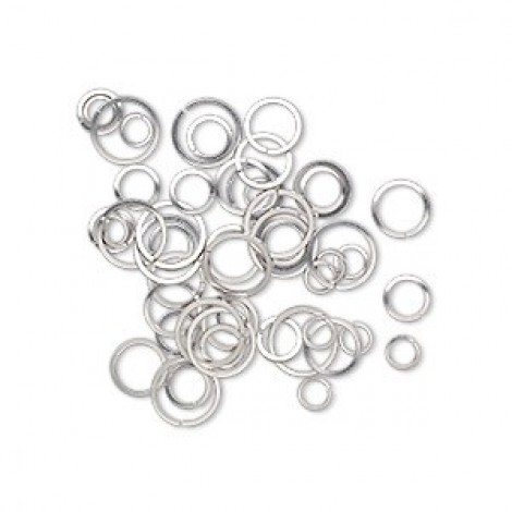 6-12mm 18-20ga Stainless Steel Square Wire Jumprings - Pack of 50 6-12mm 18-20ga Stainless Steel Square Wire Jumprings - Pack of 50