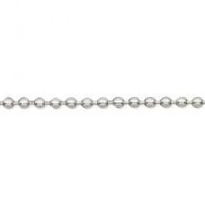 18 in (46cm) 304 Stainless Steel Ball Chain Necklaces w-Extension Chain
