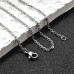 2mm 45cm Stainless Steel Cable Necklace Chain with Clasp - Pack of 2
