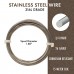 26ga 316L Beadsmith Wire Elements Stainless Steel Dead Soft  Wire - 15 metre coil