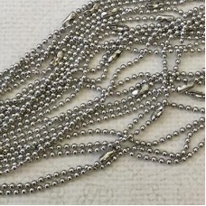 27in (70cm) 1.5mm Stainless Steel Ball Chain Necklaces