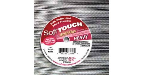 Soft Flex 21-Strand Original Satin Silver .014 Beading Wire 30-ft. Spool