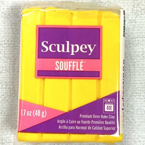 Sculpey Souffle Polymer Clay - 48gm - Cadmium Yellow Sculpey Souffle Polymer Clay - 48gm - Cadmium Yellow