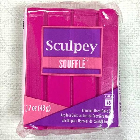 Sculpey Souffle Polymer Clay - 48gm - Magenta Sculpey Souffle Polymer Clay - 48gm - Magenta