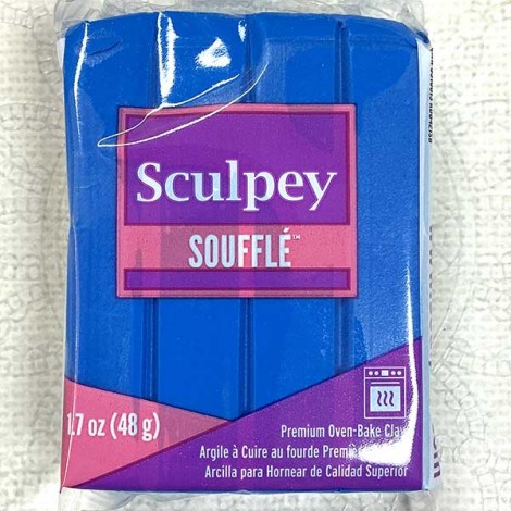 Sculpey Souffle Polymer Clay - 48gm - Cobalt Sculpey Souffle Polymer Clay - 48gm - Cobalt