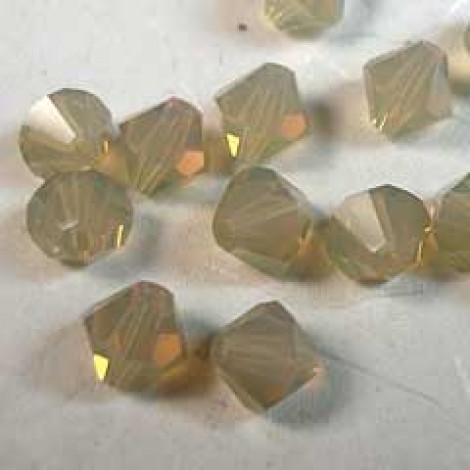 8mm Swarovski Crystal Bicones - Sand Opal