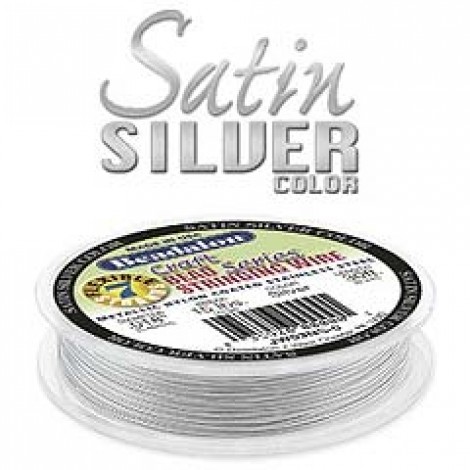 .015" Beadalon Satin Silver 7 Str Bdg Wire - 100ft