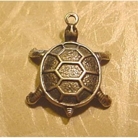 12mm Sterling Silver Plated Sea Turtle Charm