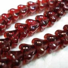 4x6mm Czech Baby Bell Flowers - Siam Ruby-Vega - Pack of 20