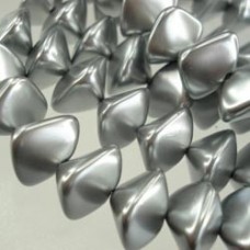 11x15mm Cz Wonky Oval Pearls - Platinum