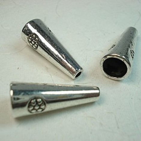 21mm Tibetan Style Lead/Nickel Free Cones - Pack of 10 21mm Tibetan Style Lead/Nickel Free Cones - Pack of 10