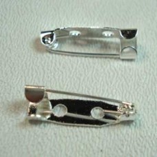 3/4" (20mm) Silver Plated Bar Pins