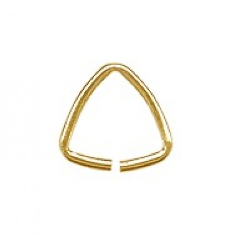 4.7mm Small Triangle Bails - Gold Plated 