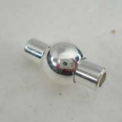 9x17mm Silver Pl Magnetic Clasp for 2.5-2.7mm cord